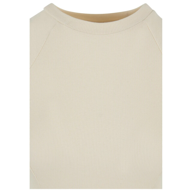 Urban Classics Dames ribbed skater dress UTTN363_whitesand large