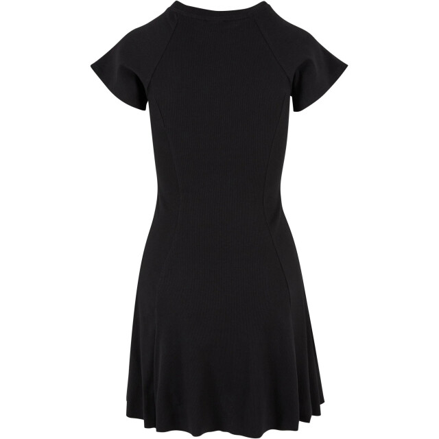 Urban Classics Dames ribbed skater dress UTTN363_black large