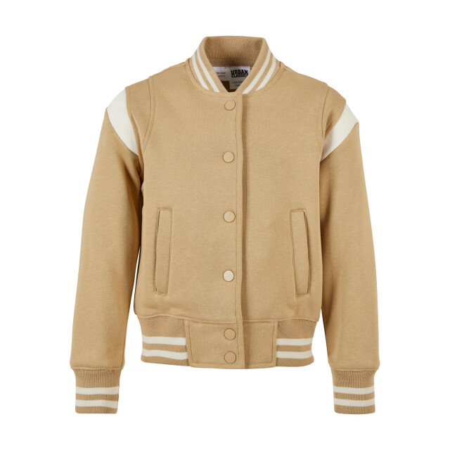 Urban Classics Sweatjack voor meisjes UTTN631_unionbeigewhitesand large