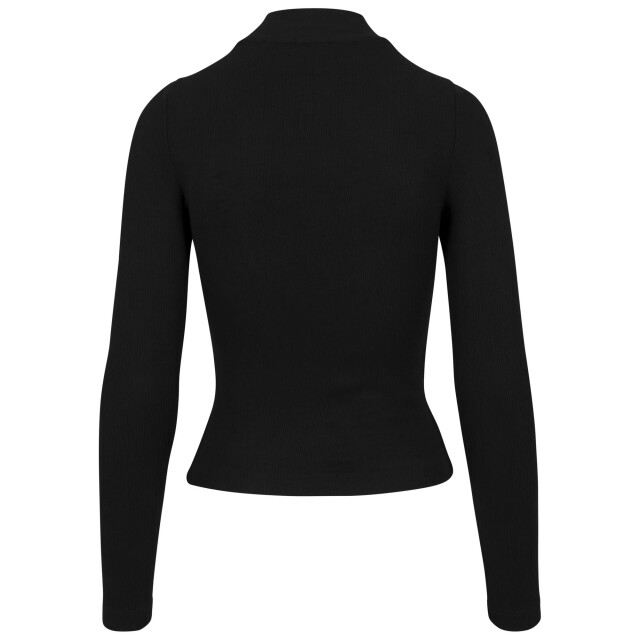 Urban Classics Dames schildpadhals top met lange mouwen UTTN373_black large