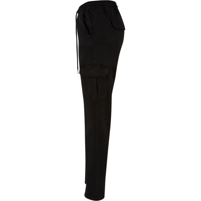 Urban Classics Dames twill cargo broek met hoge taille UTTN604_black large