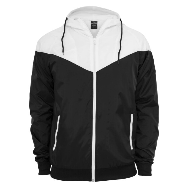 Urban Classics Heren arrow windrunner soft shell jas UTTN605_blackwhite large