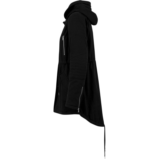 Urban Classics Dames katoenen sherpa gevoerde parka UTTN609_black large
