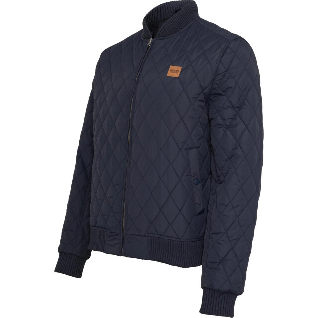 Urban Classics Heren diamond nylon gewatteerd jasje UTTN634_navy large