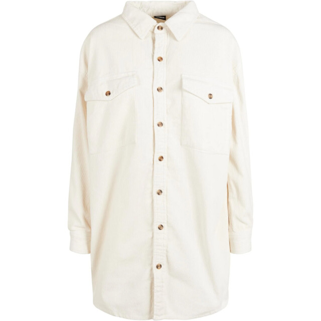 Urban Classics Dames corduroy overhemd met lange mouwen UTTN637_whitesand large