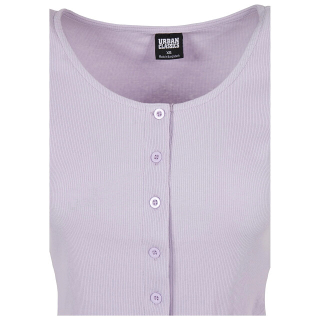 Urban Classics Dames ribbed button-down crop top UTTN596_lilac large