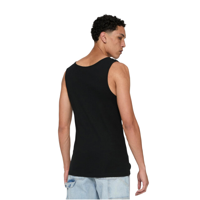 Urban Classics Heren naadloos tanktop (set van 2) UTTN356_black large
