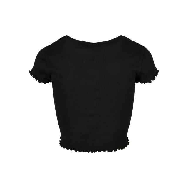 Urban Classics Dames ribbed button-down crop top UTTN596_black large