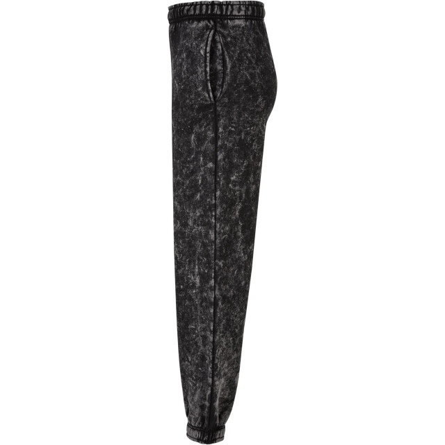 Urban Classics Dames badstof gewassen sweatbroek UTTN598_black large