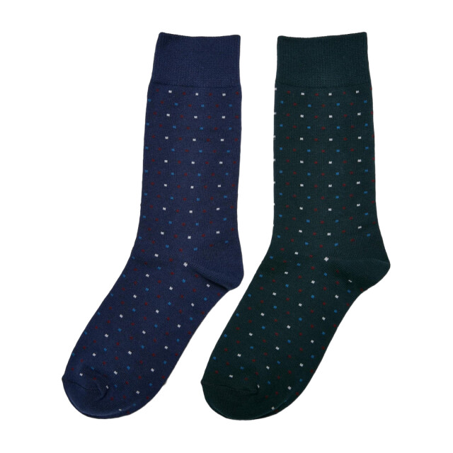 Urban Classics Sokken met stippen voor heren (set van 2) UTTN617_blacknavywhite large