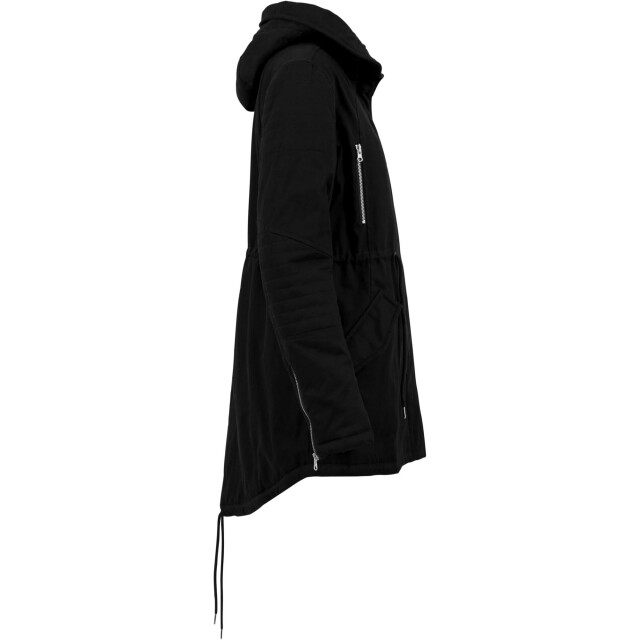 Urban Classics Dames katoenen sherpa gevoerde parka UTTN609_black large