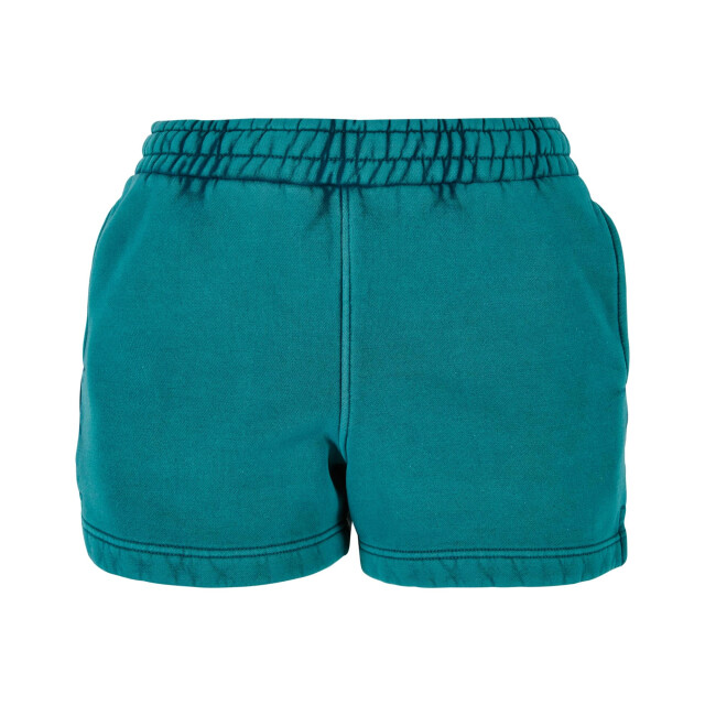 Urban Classics Dames stone wash korte broek UTTN345_watergreen large