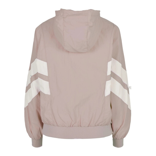 Urban Classics Meisjes gerimpelde jas met batwing mouwen UTTN593_duskrosewhitesand large