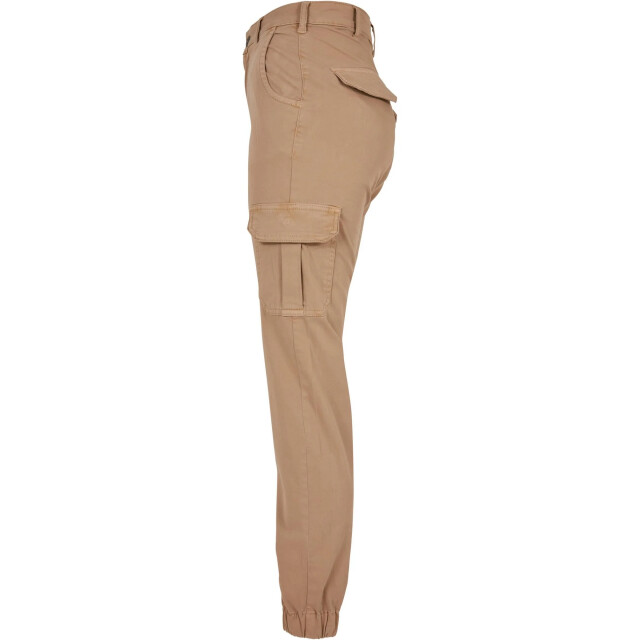 Urban Classics Dames cargo broek met hoge taille UTTN590_unionbeige large