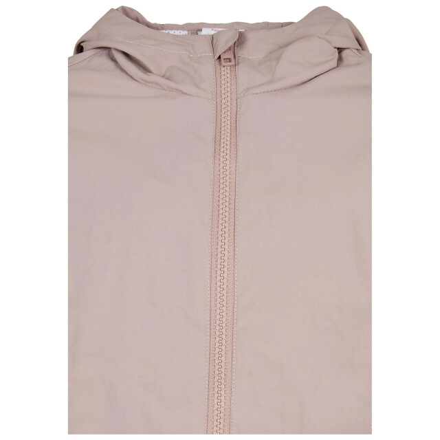 Urban Classics Meisjes gerimpelde jas met batwing mouwen UTTN593_duskrosewhitesand large