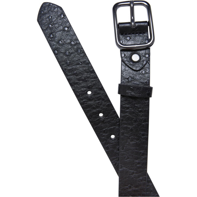 Urban Classics Heren struisvogel synthetisch leren riem (set van 2) UTTN586_blackleafgreen large
