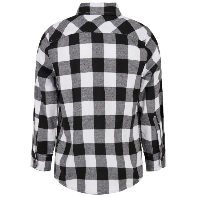 Urban Classics Geruit flanellen jongenshemd UTTN582_blackwhite large