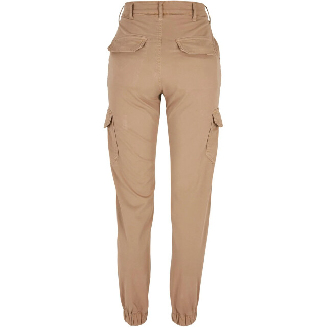 Urban Classics Dames cargo broek met hoge taille UTTN590_unionbeige large