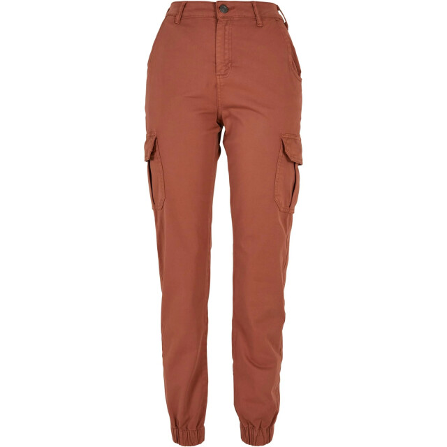 Urban Classics Dames cargo broek met hoge taille UTTN590_terracotta large