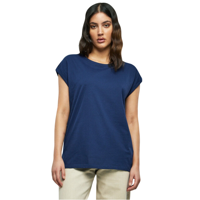 Urban Classics Dames verlengd schouder t-shirt UTTN574_spaceblue large