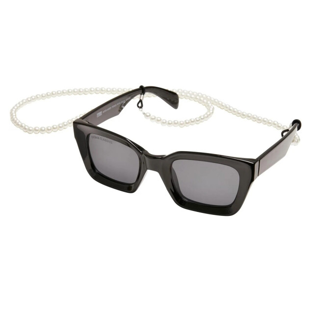 Urban Classics Unisex volwassen poros zonnebril met ketting UTTN581_black large