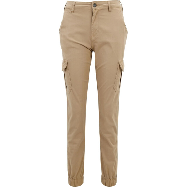 Urban Classics Dames cargo broek met hoge taille UTTN590_softtaupe large