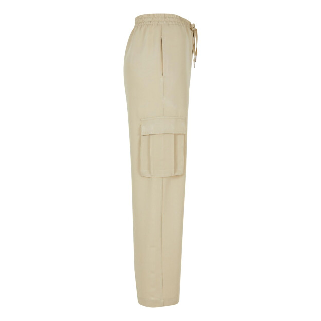 Urban Classics Dames viscose rechte pijp cargo broek UTTN333_concrete large