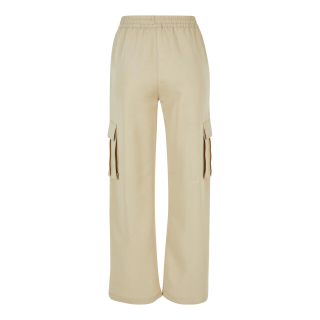 Urban Classics Dames viscose rechte pijp cargo broek UTTN333_concrete large