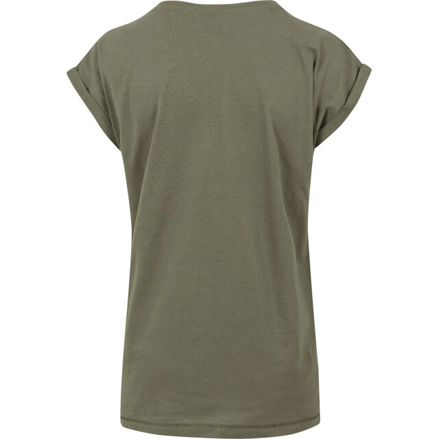 Urban Classics Dames verlengd schouder t-shirt UTTN574_olive large