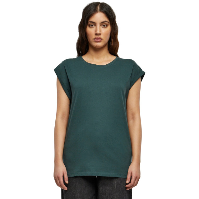 Urban Classics Dames verlengd schouder t-shirt UTTN574_bottlegreen large