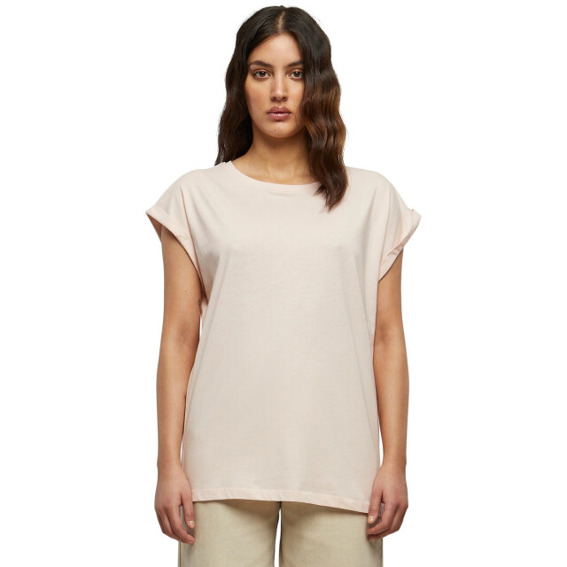 Urban Classics Dames verlengd schouder t-shirt UTTN574_pink large