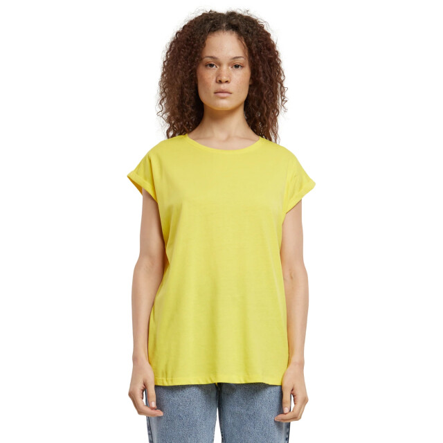 Urban Classics Dames verlengd schouder t-shirt UTTN574_brightyellow large