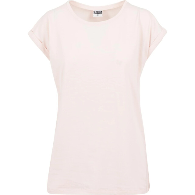 Urban Classics Dames verlengd schouder t-shirt UTTN574_pink large