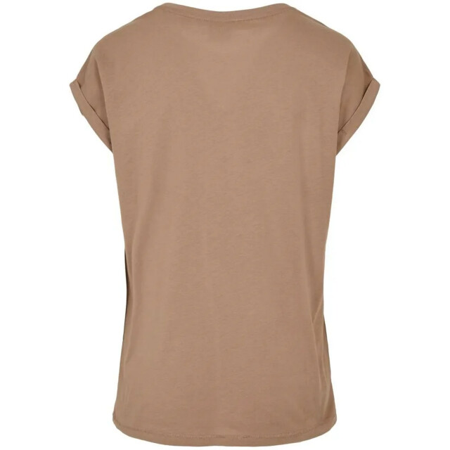 Urban Classics Dames verlengd schouder t-shirt UTTN574_taupe large