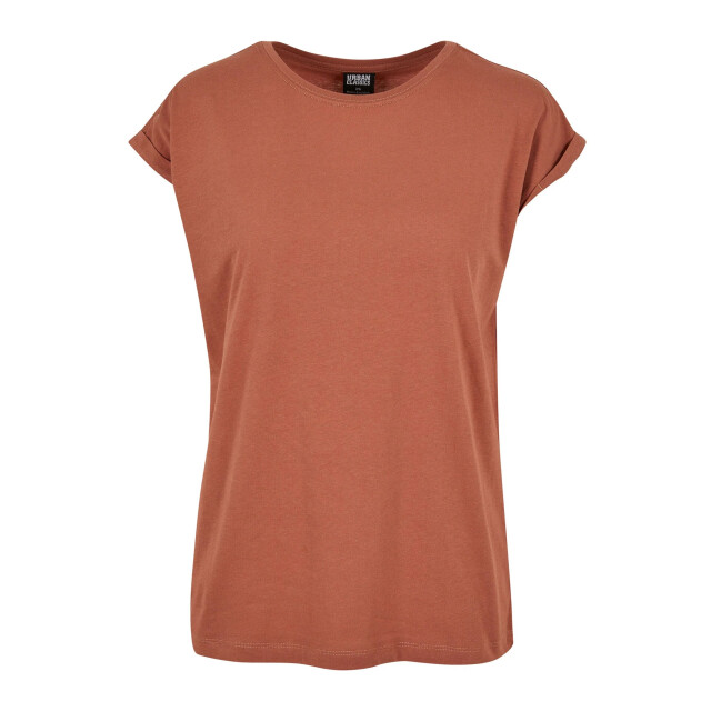 Urban Classics Dames verlengd schouder t-shirt UTTN574_terracotta large