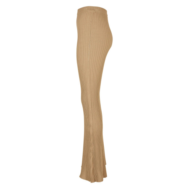 Urban Classics Dames gebreide geribde uitlopende legging UTTN328_unionbeige large