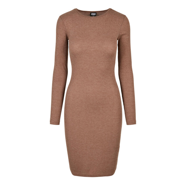 Urban Classics Dames ribjurk UTTN332_darkkhaki large