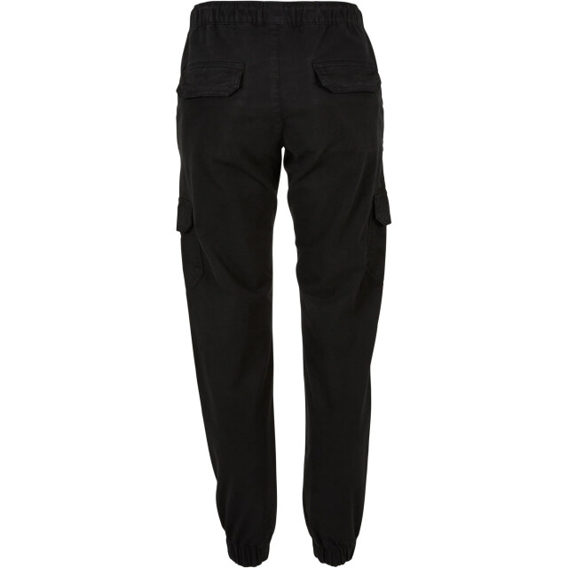 Urban Classics Dames cargo pocket hoge taille joggingbroek UTTN571_black large