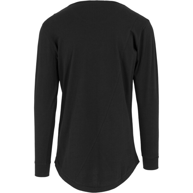 Urban Classics Heren fashion gevormd t-shirt met lange mouwen UTTN573_black large
