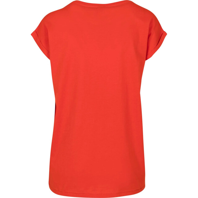 Urban Classics Dames verlengd schouder t-shirt UTTN574_bloodorange large