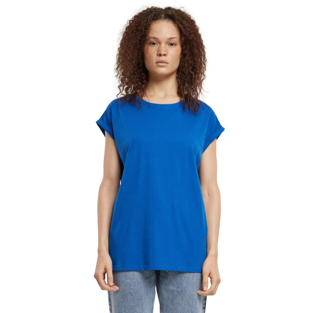 Urban Classics Dames verlengd schouder t-shirt UTTN574_sportyblue large