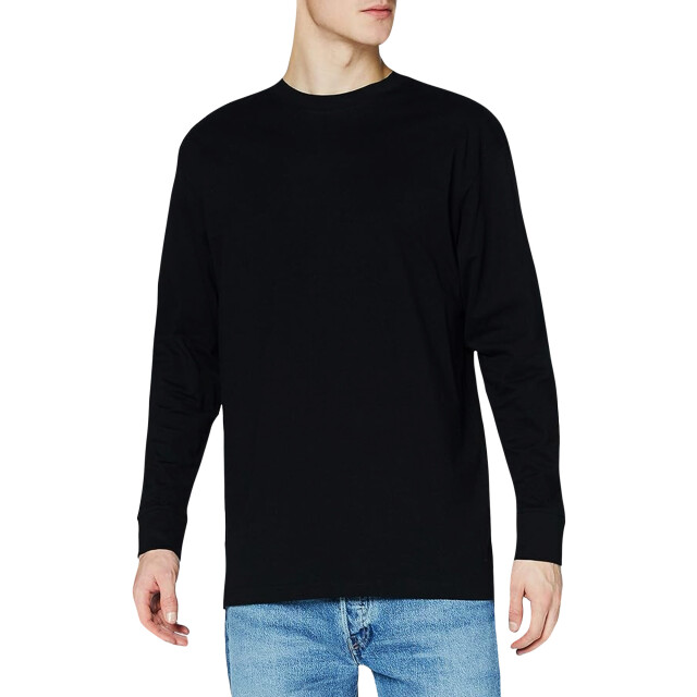 Urban Classics Heren lang t-shirt met lange mouwen UTTN313_black large