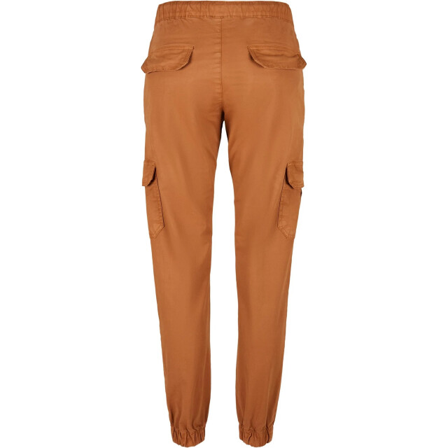 Urban Classics Dames cargo pocket hoge taille joggingbroek UTTN571_toffee large