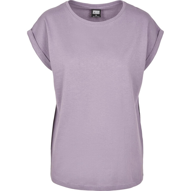 Urban Classics Dames verlengd schouder t-shirt UTTN574_dustypurple large