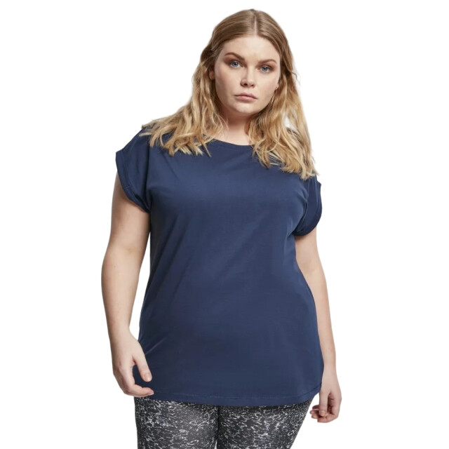 Urban Classics Dames verlengd schouder t-shirt UTTN574_darkblue large