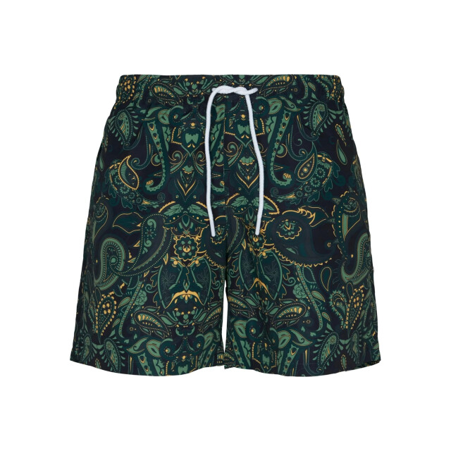 Urban Classics Heren paisley zwemshort UTTN304_greenblack large