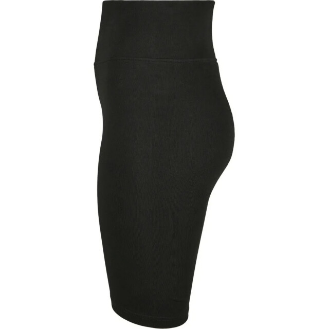 Urban Classics Dames fietsshort met hoge taille (set van 2) UTTN305_blackwhite large