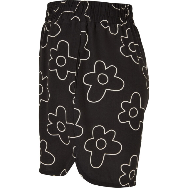 Urban Classics Dames viscose all-over print resort shorts UTTN538_black large