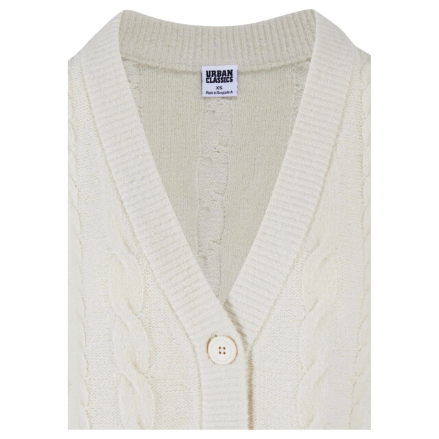 Urban Classics Dames kabelbreiwerk vest UTTN542_sand large