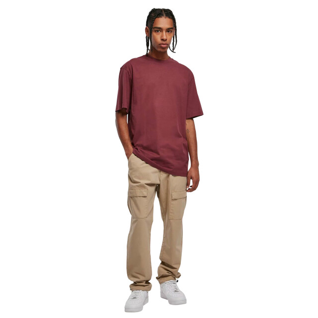Urban Classics Heren effen tall t-shirt UTTN535_cherry large
